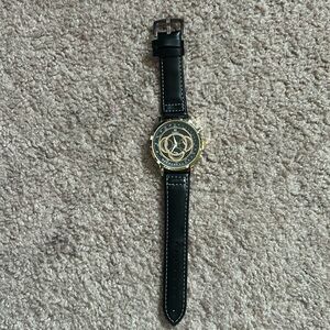 SHAARMS unisex black/gold watch never‎ worn NWOT adjustable size